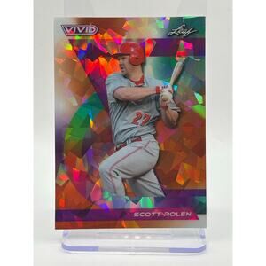 2024 Leaf Vivid Baseball Scott Rolen Red Crystal Refractor 1/3 SSP Cardinals